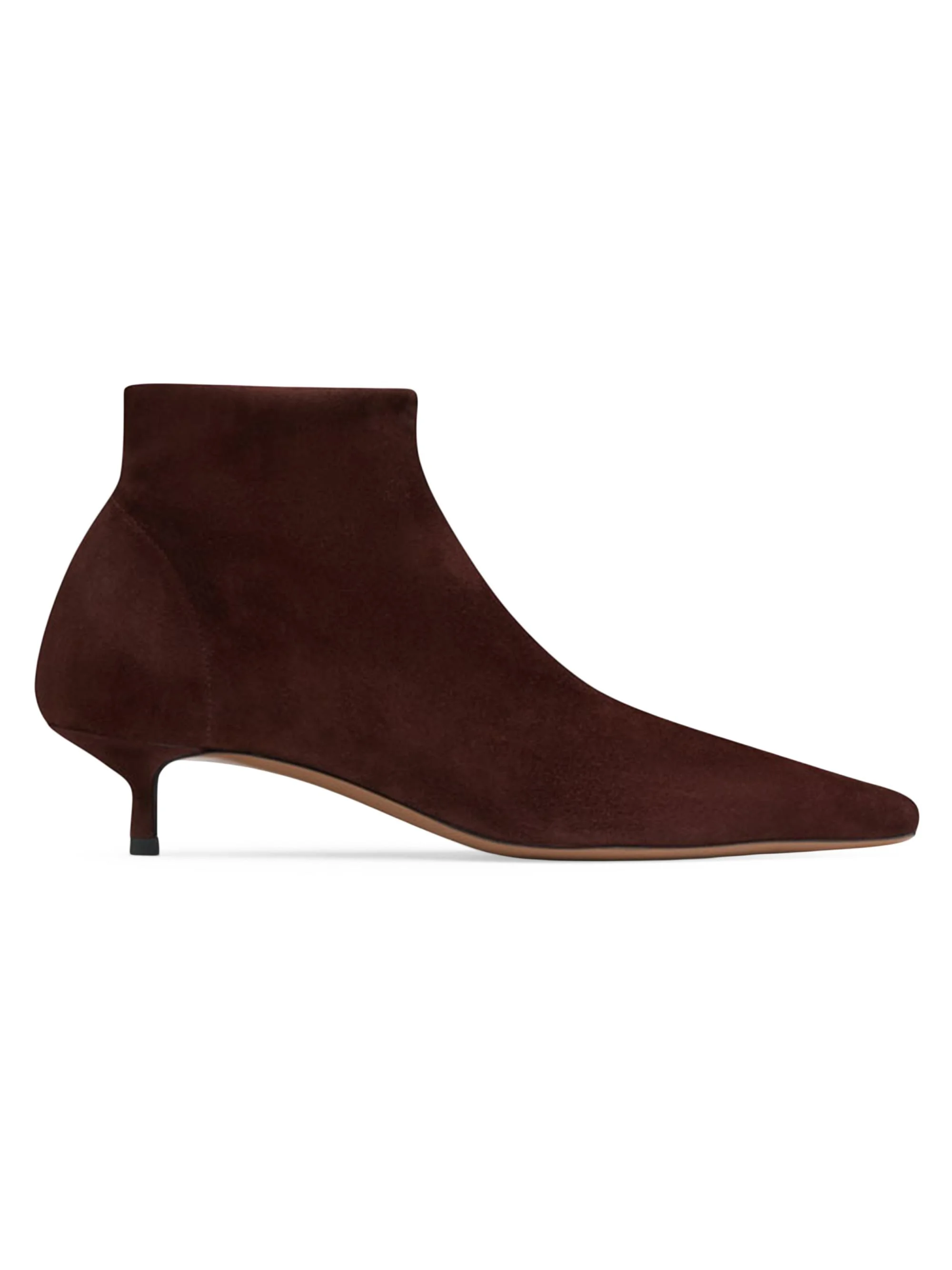 Women's Idra 40MM Suede Ankle Boots - Dark Chocolate - 1