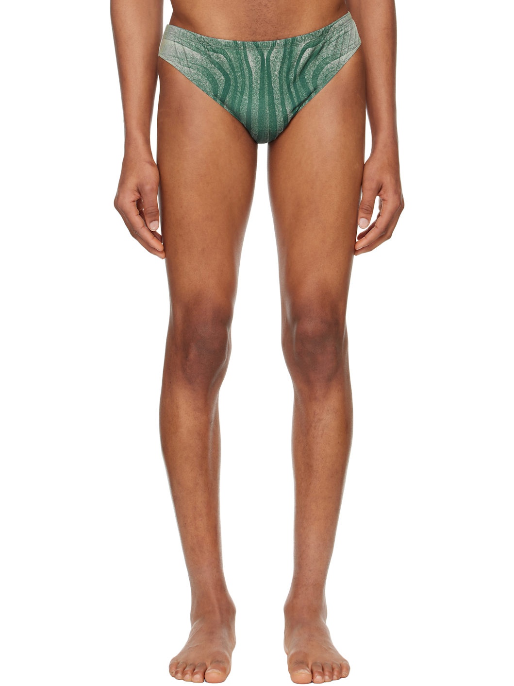 Blue 'The Spirale' Swim Briefs - 1