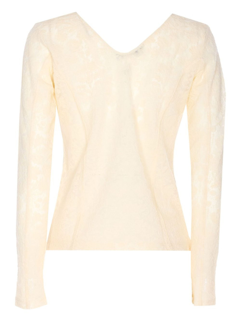 PINKO Michetti lace V-neck top outlook