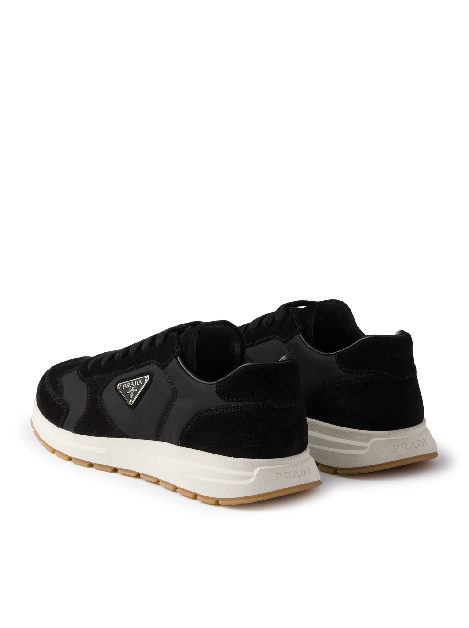 PRAX SUEDE AND RE-NYLON SNEAKERS - 4