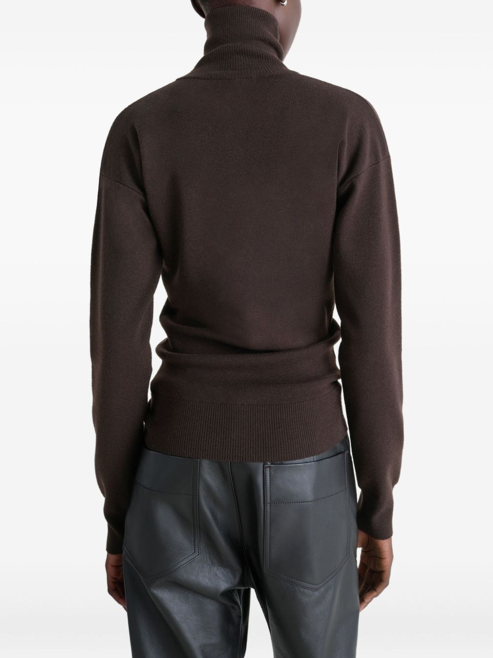 high-neck cardigan - 4