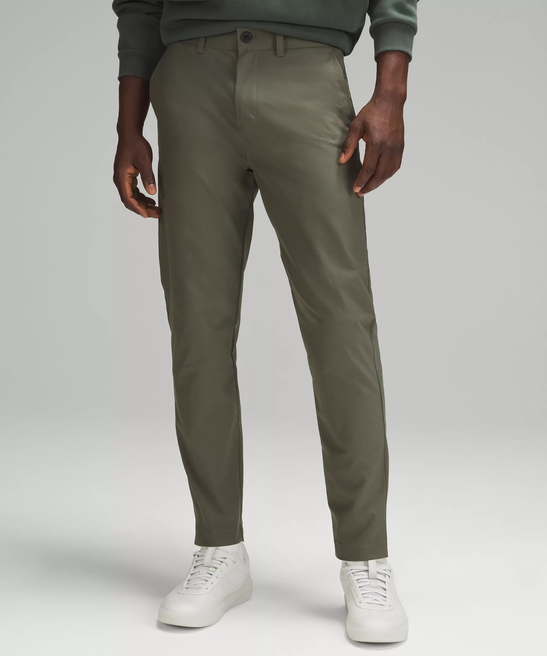 Slim-Tapered Smooth Twill Trouser *Cropped - 1