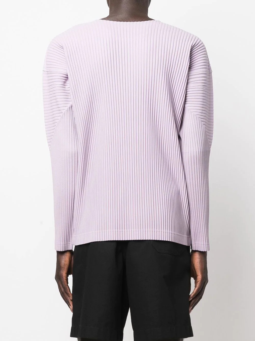 pleated long-sleeve T-shirt - 4