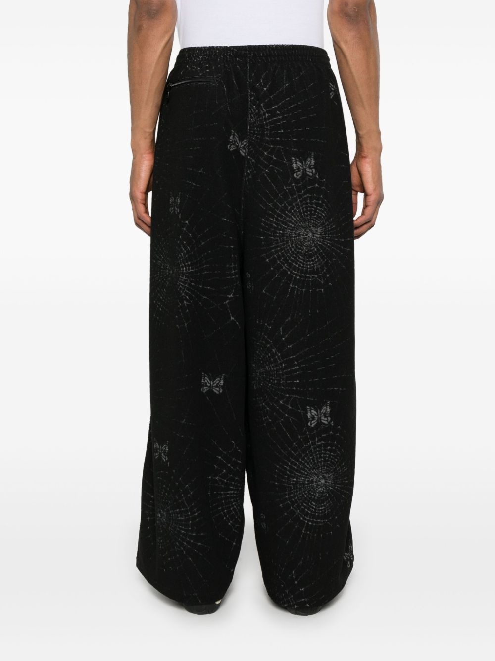 butterfly-print track pants - 4