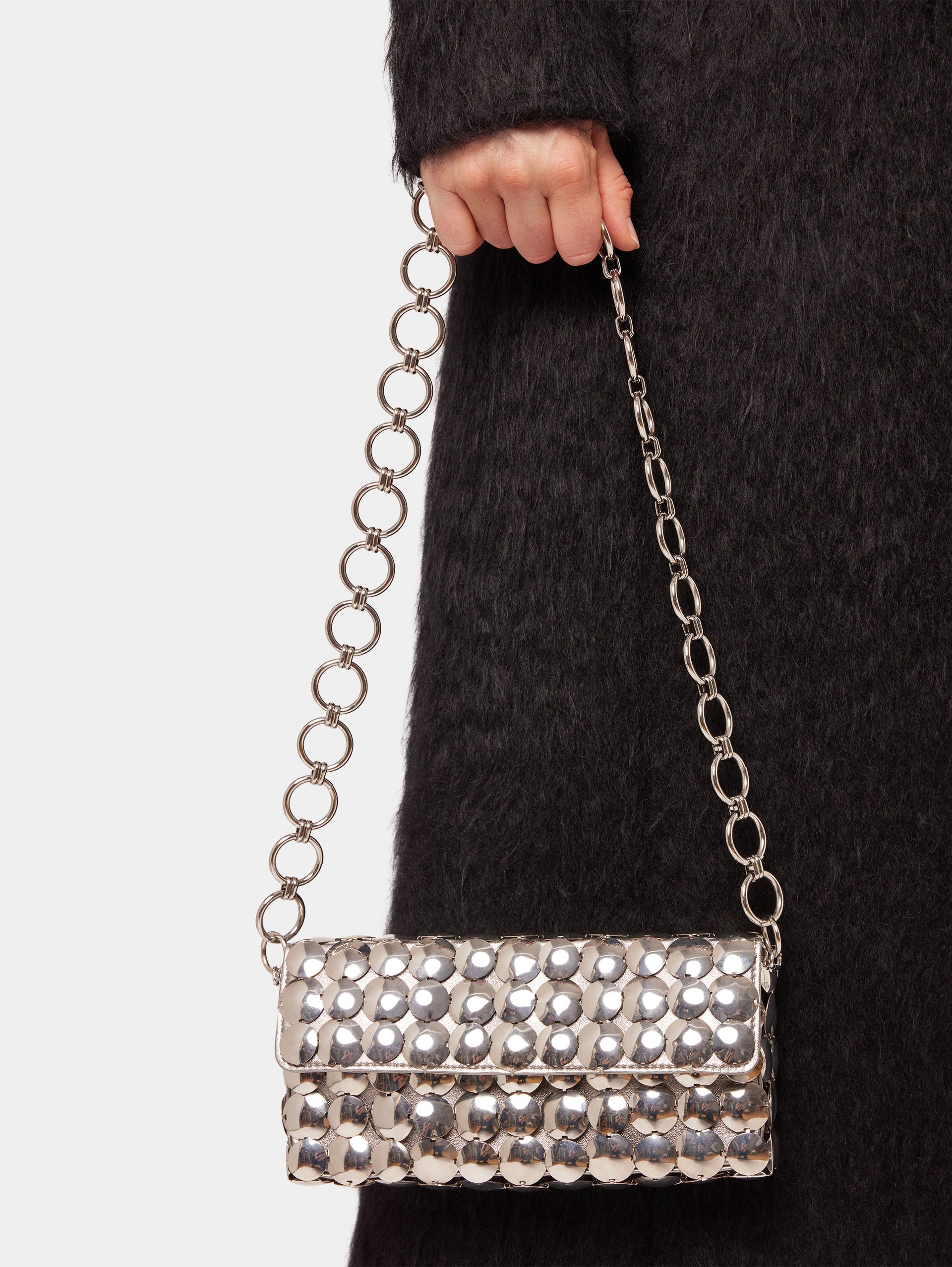 SILVER QUILTED BAG - 3