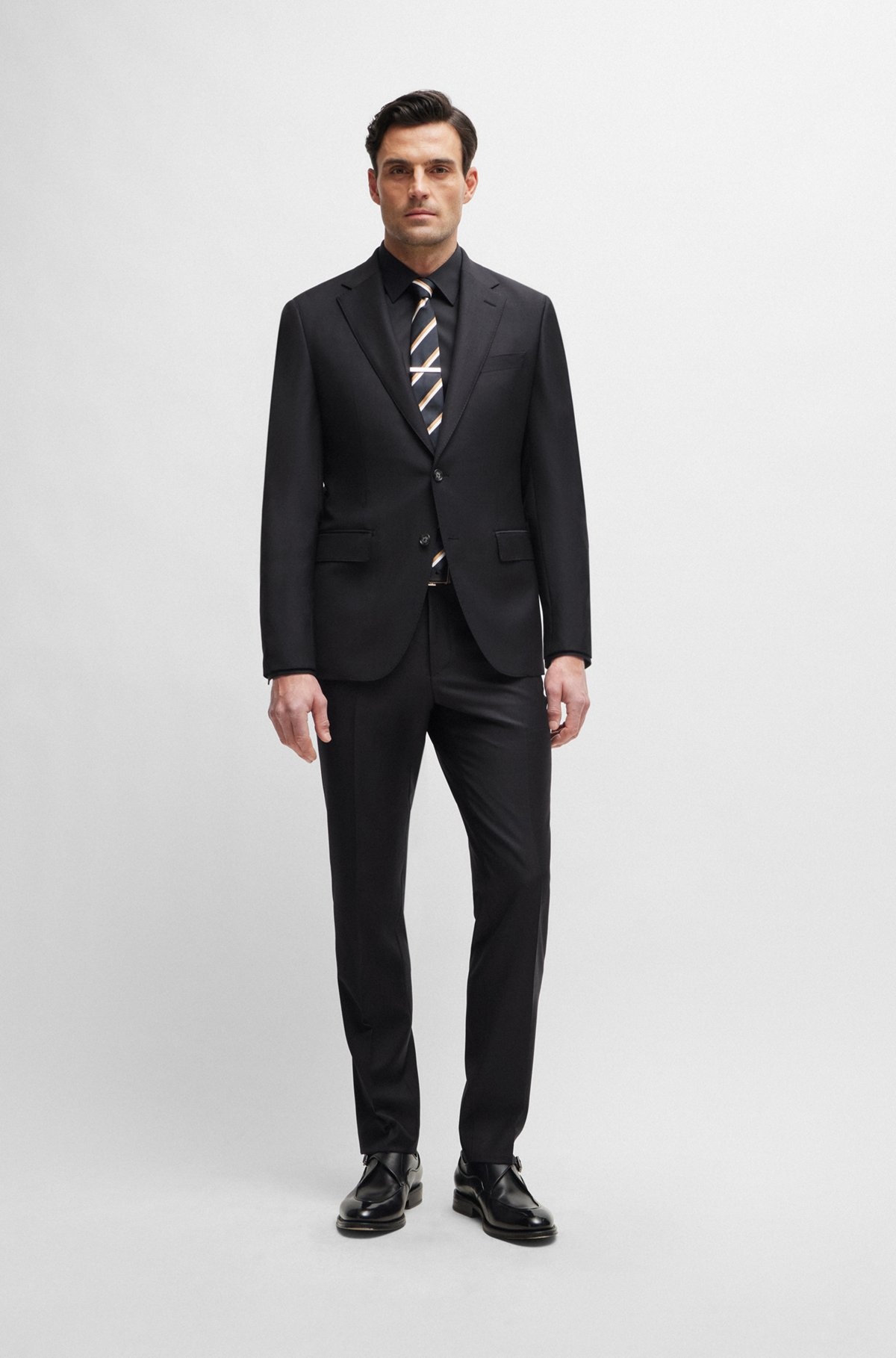 SLIM-FIT SHIRT IN POPLIN WITH STRETCH - 4