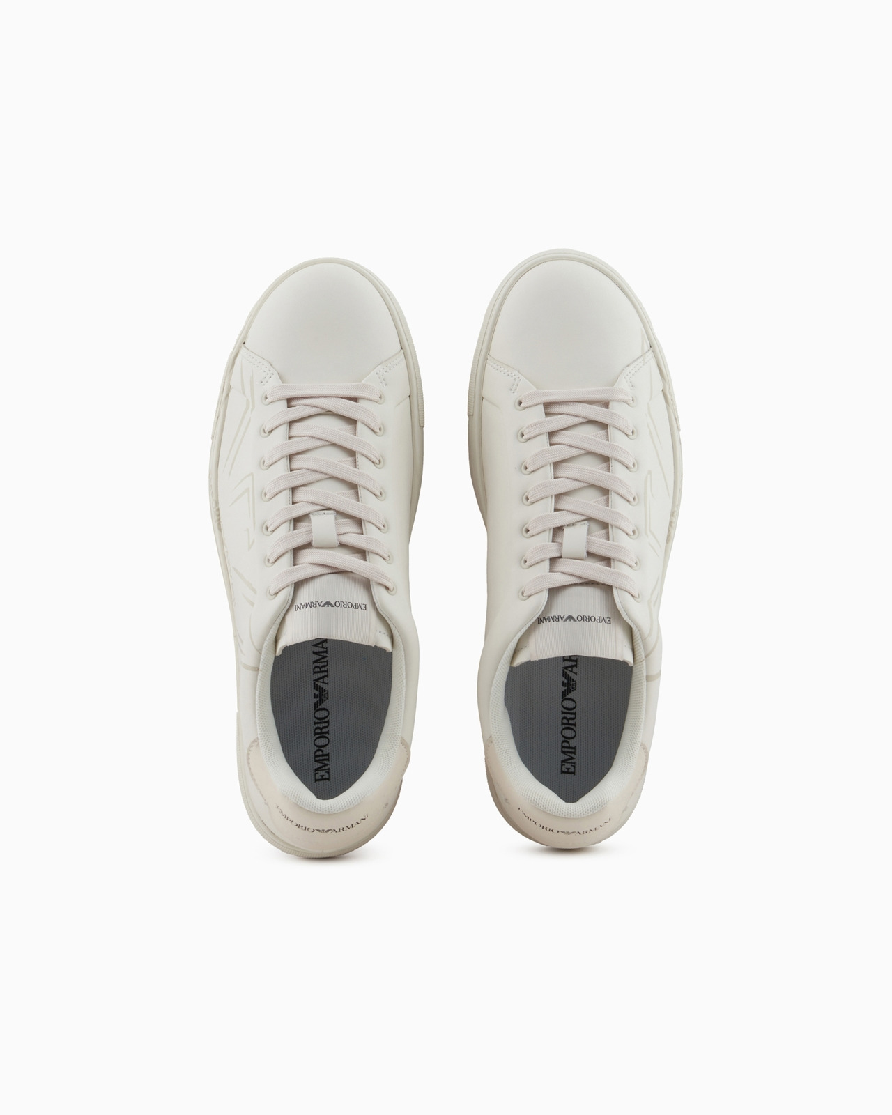 Soft leather sneakers with eagle print - 3