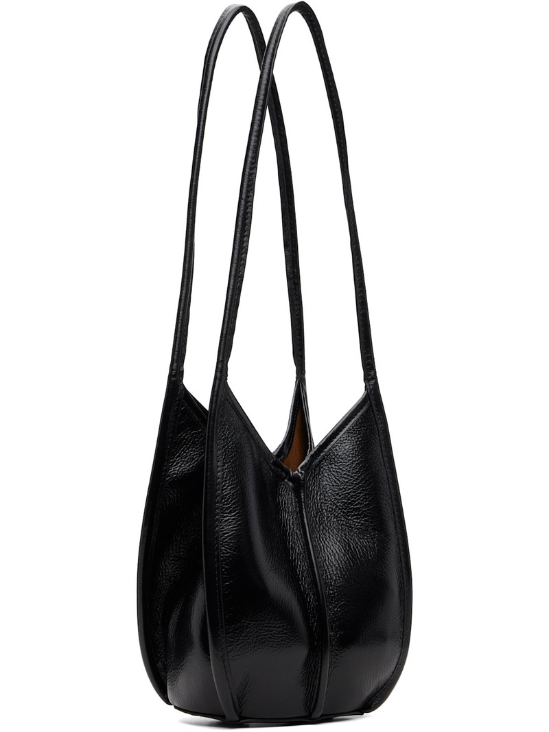 Black Calella Bucket Leather Bag 3