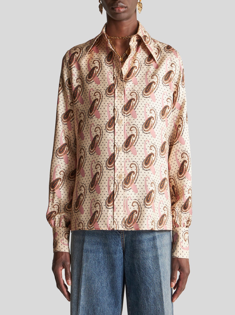 TWILL SHIRT WITH PAISLEY MOTIF - 2