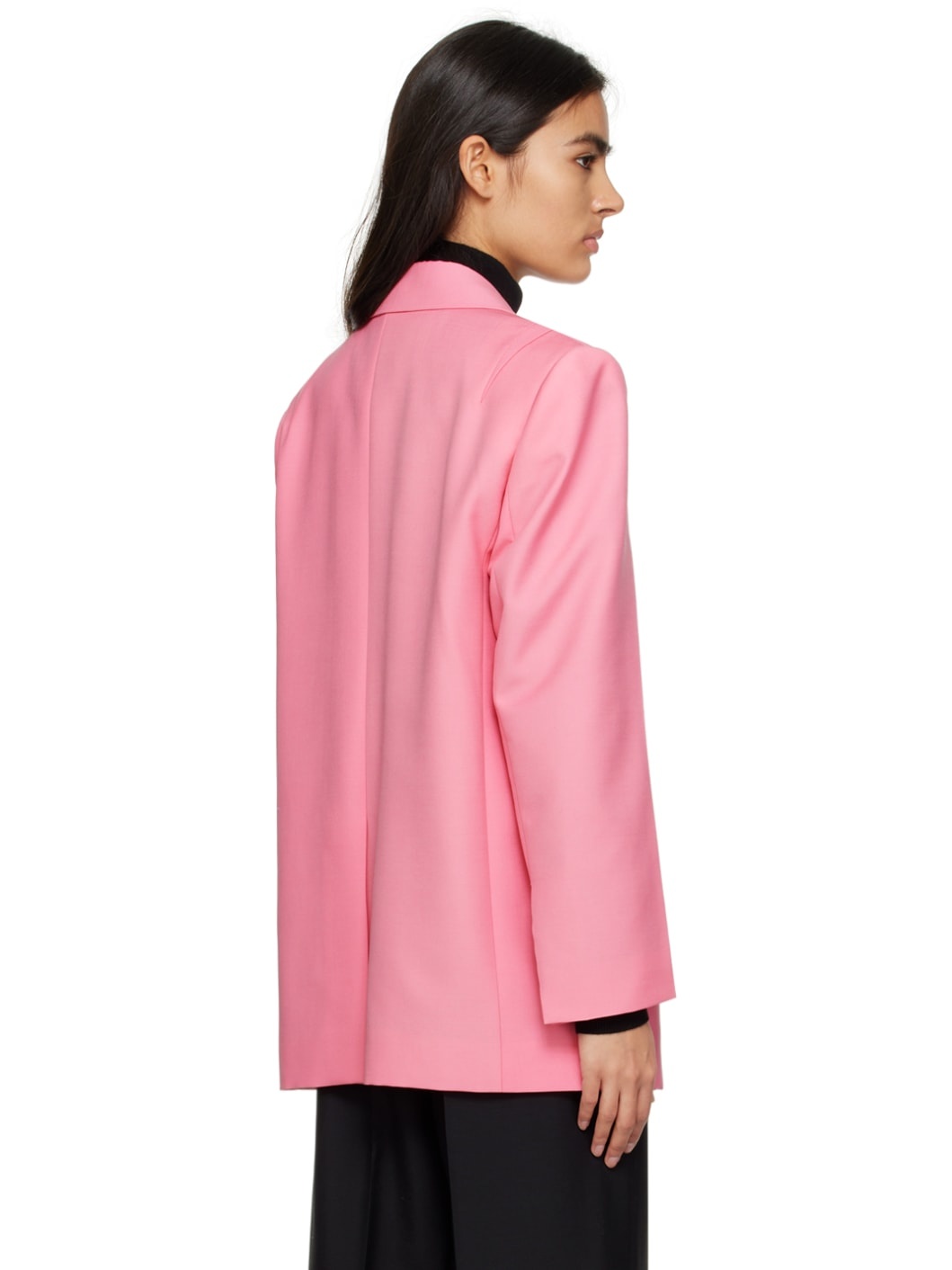 Pink Oversized Blazer - 3