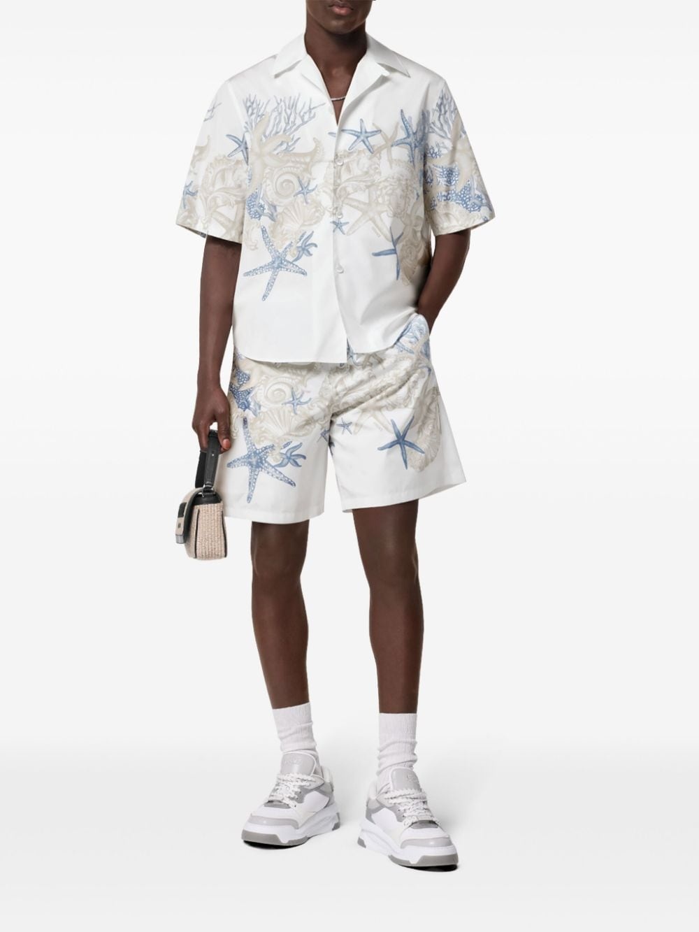 Barocco Sea cotton shorts - 2