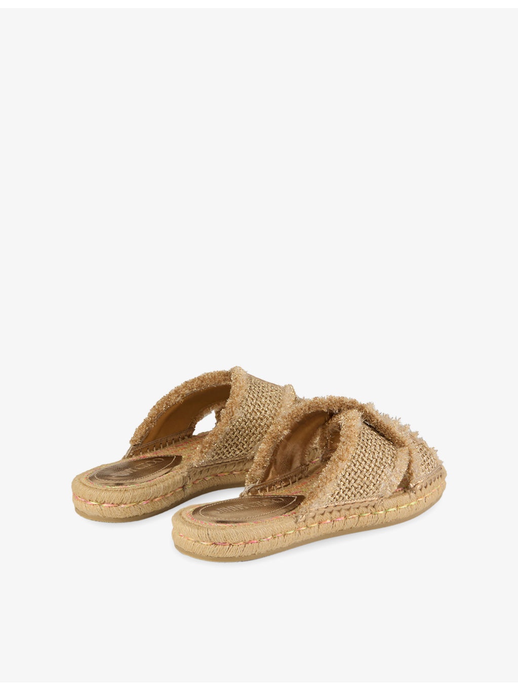 Aciel Flat Woven Raffia Sandals - 4
