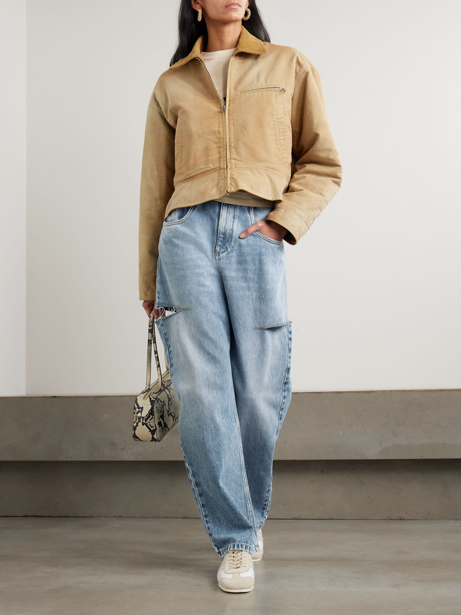 Cutout high-rise wide-leg jeans Blue - 2