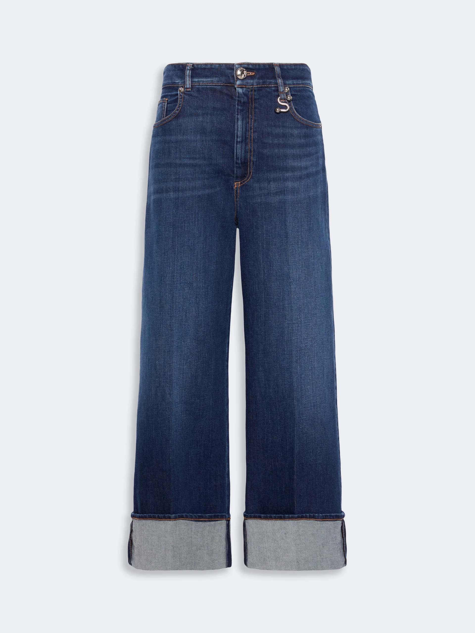 UFO Low-rise cropped jeans - ULTRAMARINE - 1