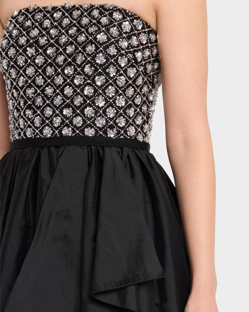 Mila Beaded Taffeta Gown 5