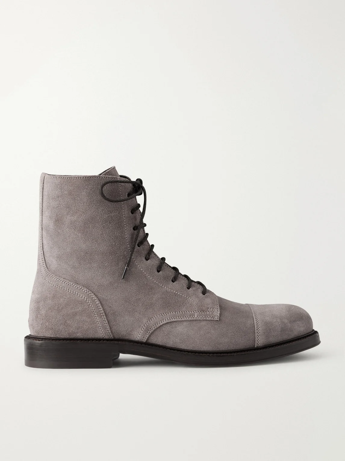 Suede Derby Boots - 1