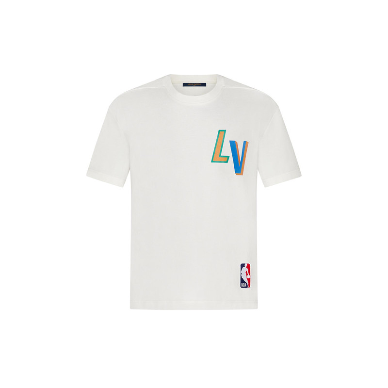 ルイヴィトン×NBA コレクション 21AW BACK LETTER Tシャツ Louis Vuitton LVxNBA Front-and-Back Letters Print T-Shirt | REVERSIBLE