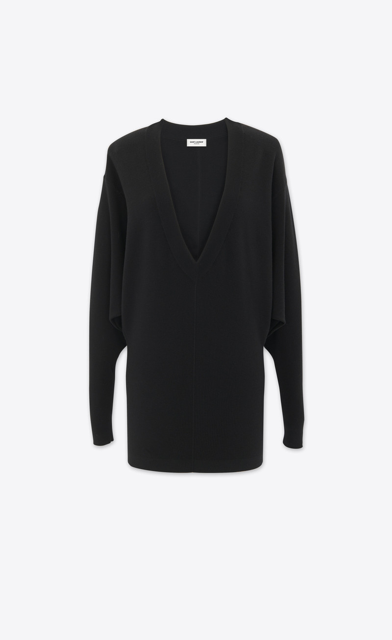 v-neck sweater dress in wool 1
