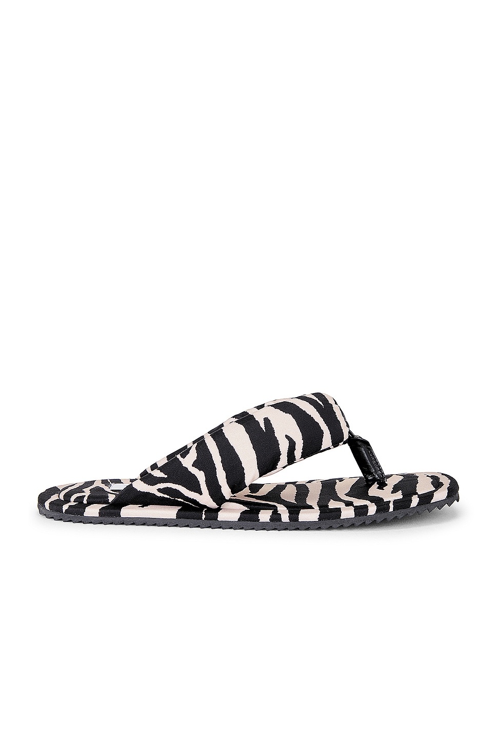 Zebra Printed Indie Flat Thong Sandal - 1