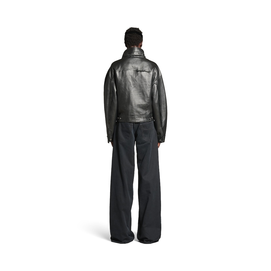 Women's Boxy Jacket in Black - 4