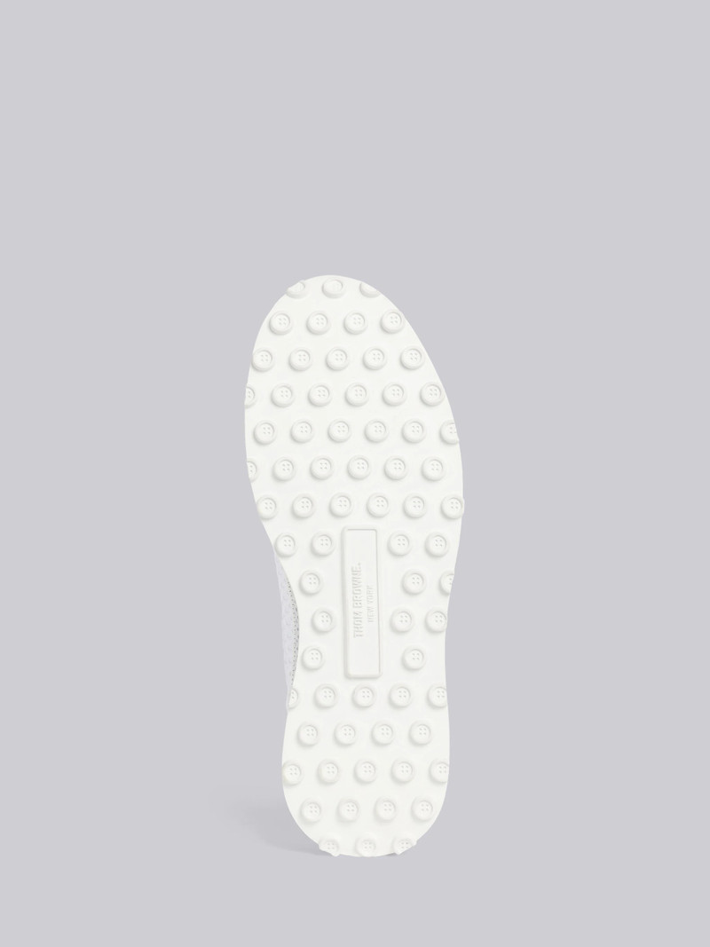 White Heavy Athletic Mesh Tech Runner 5