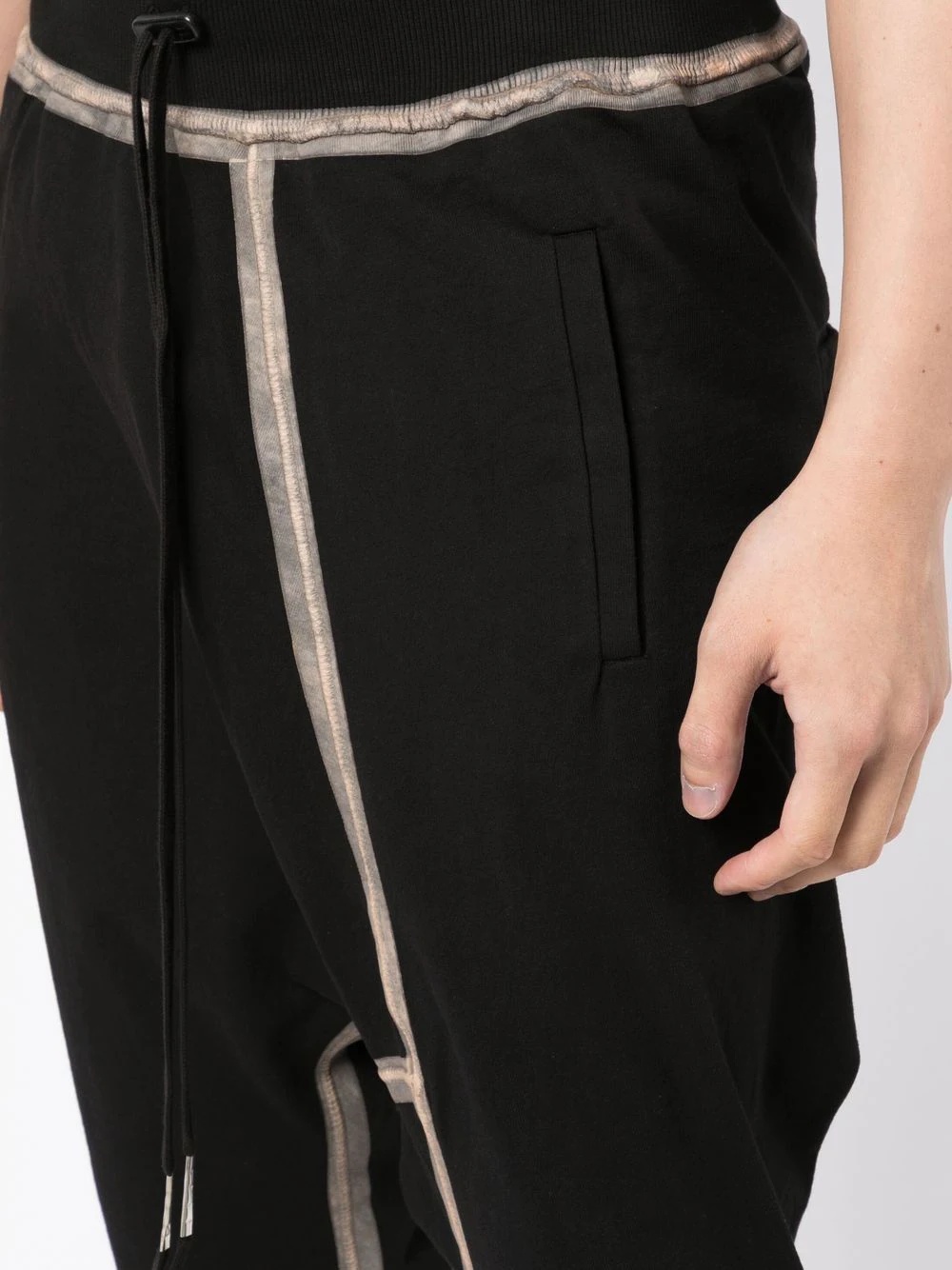 panelled drawstring-waist track pants - 5