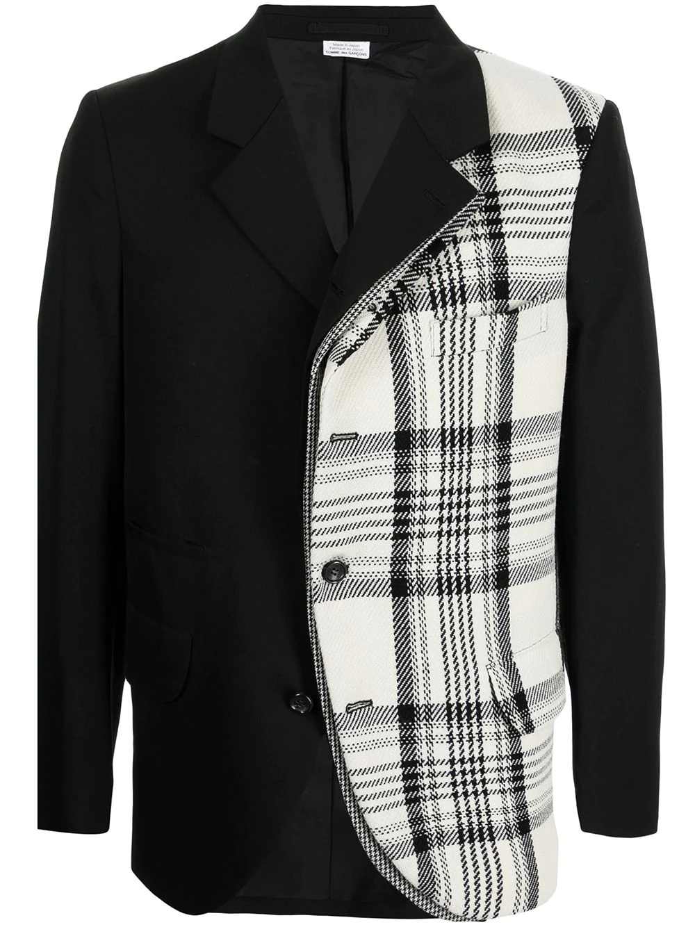 asymmetric-panel blazer - 1