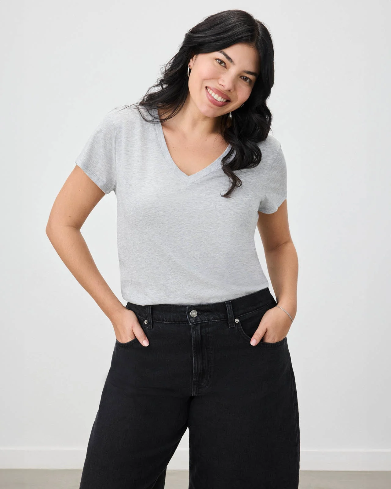 Kate V-Neck Tee - 1