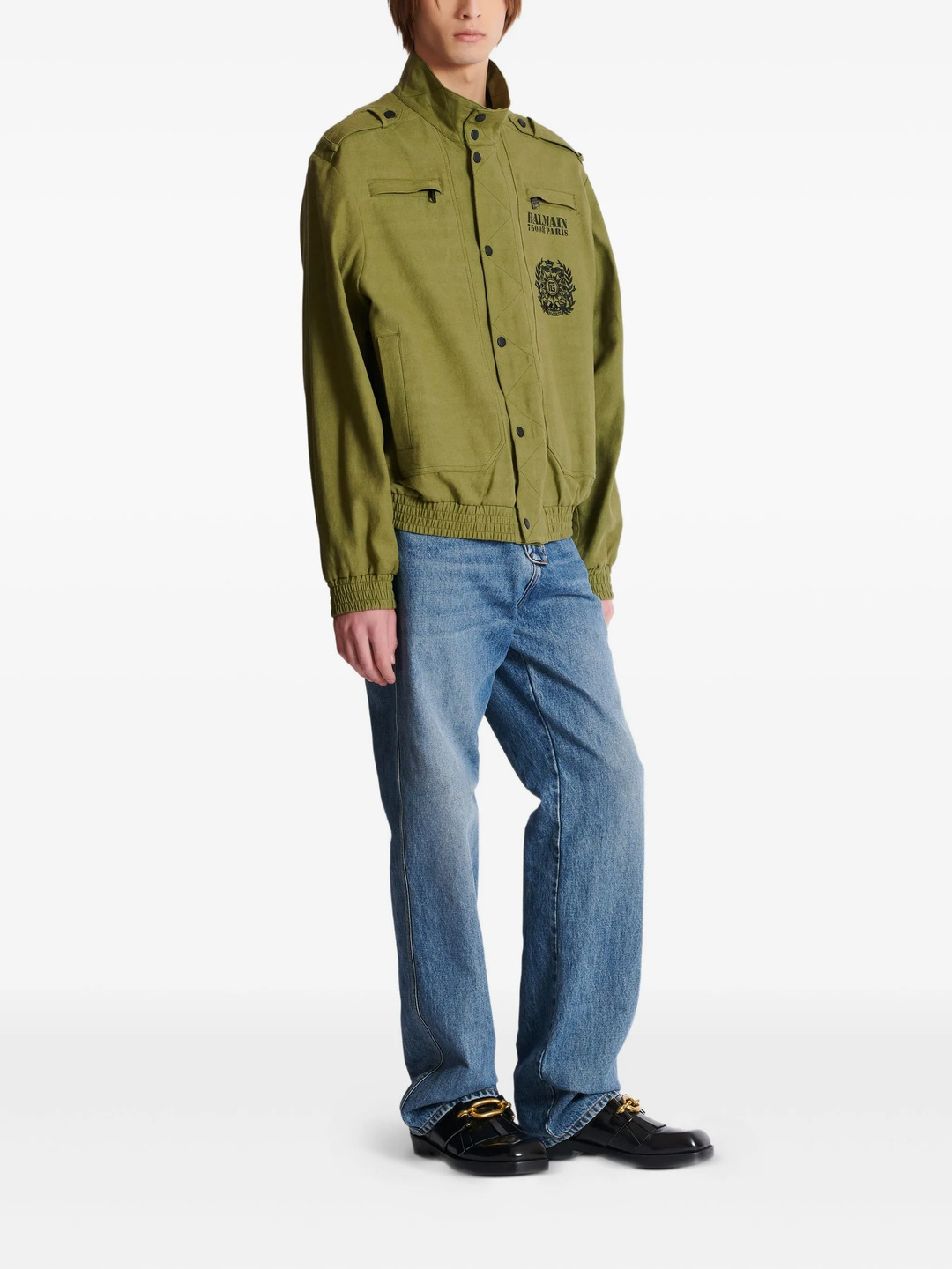 Cotton Aviator Bomber Jacket - 3