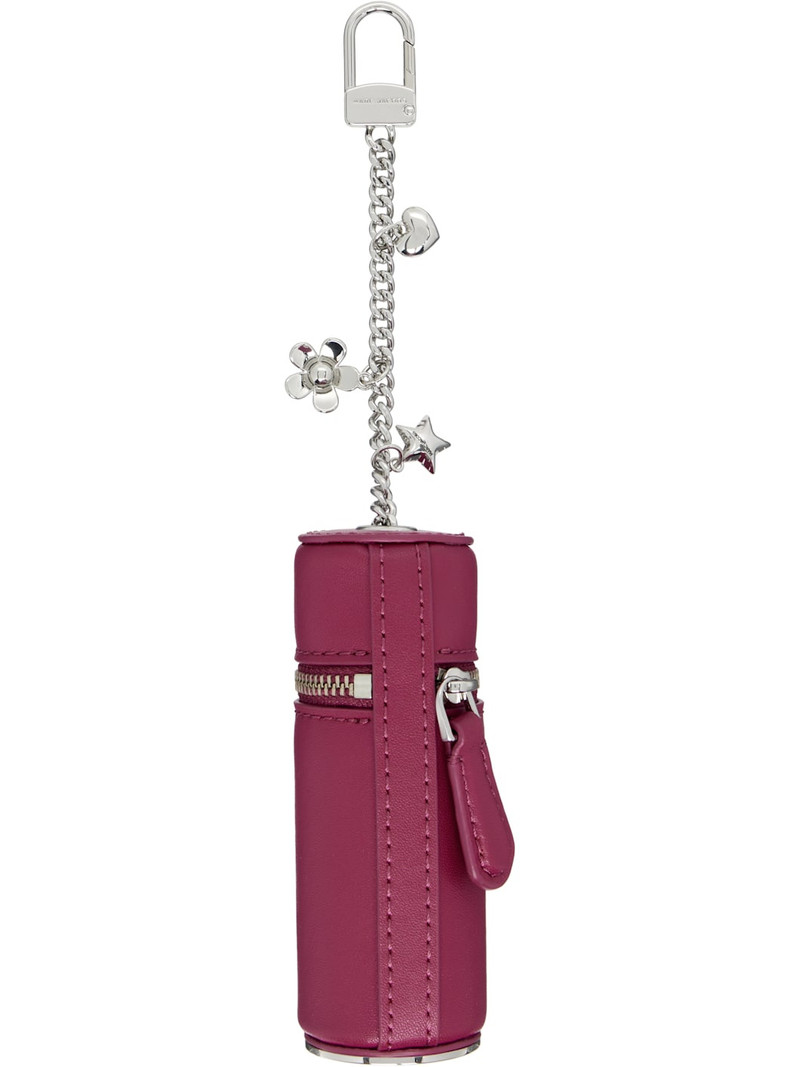 Marc Jacobs Pink 'The Everyday Lipstick Case' Bag Charm outlook