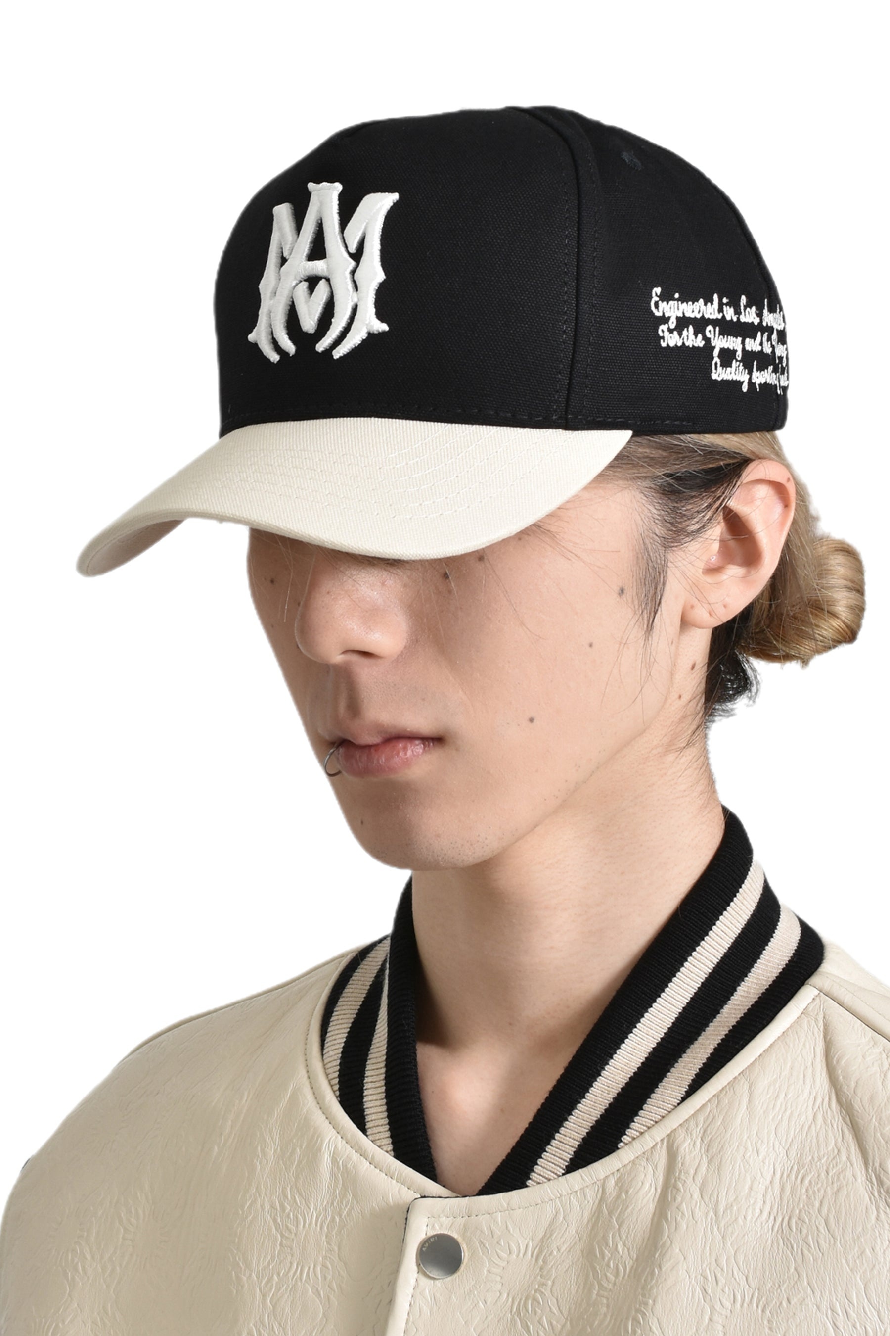 AMIRI MA TWO-TONE CANVAS HAT / BLK ALABASTER | nubiantokyo