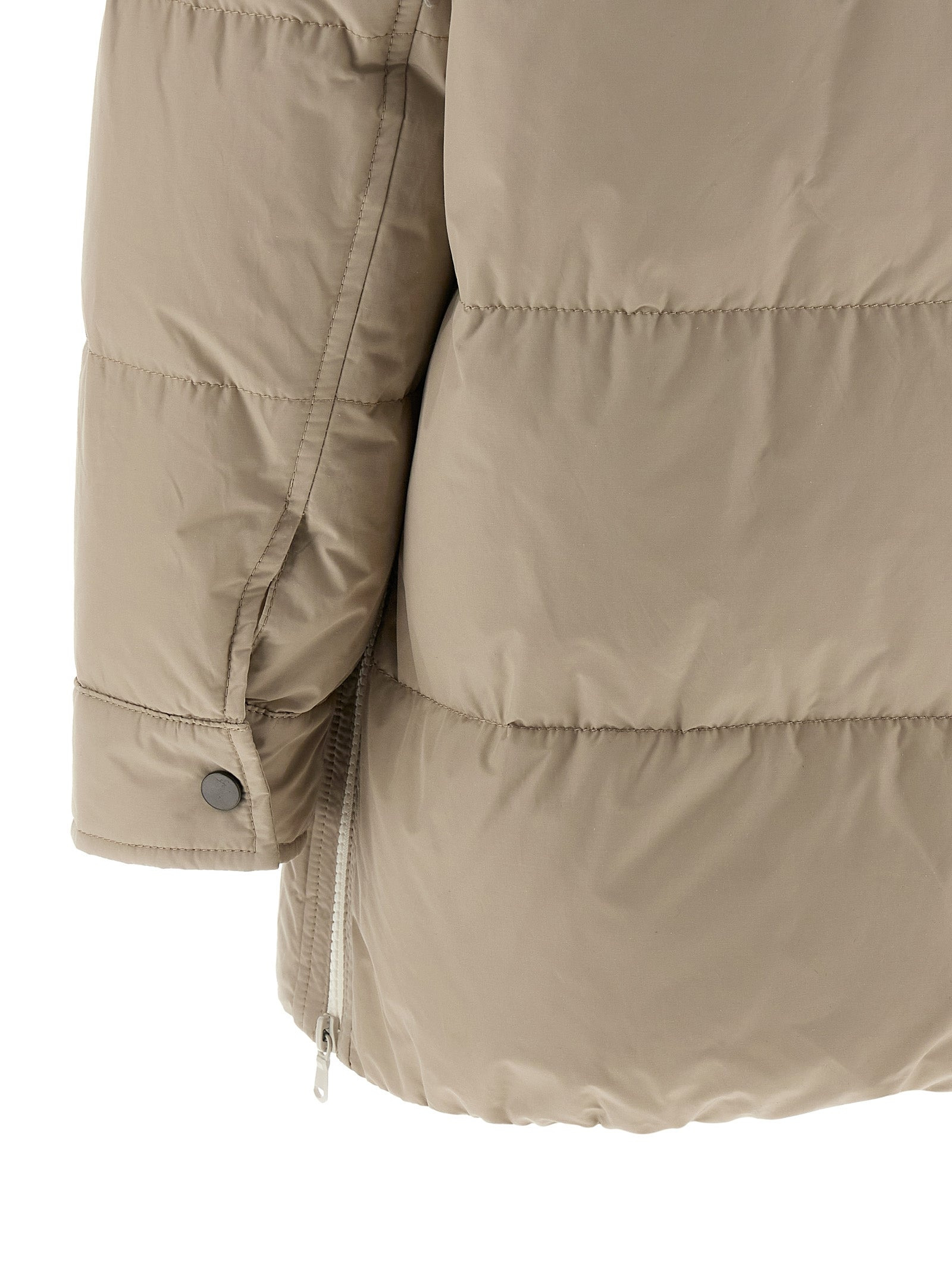 Brunello Cucinelli Women Knitted Neck Down Jacket - 4