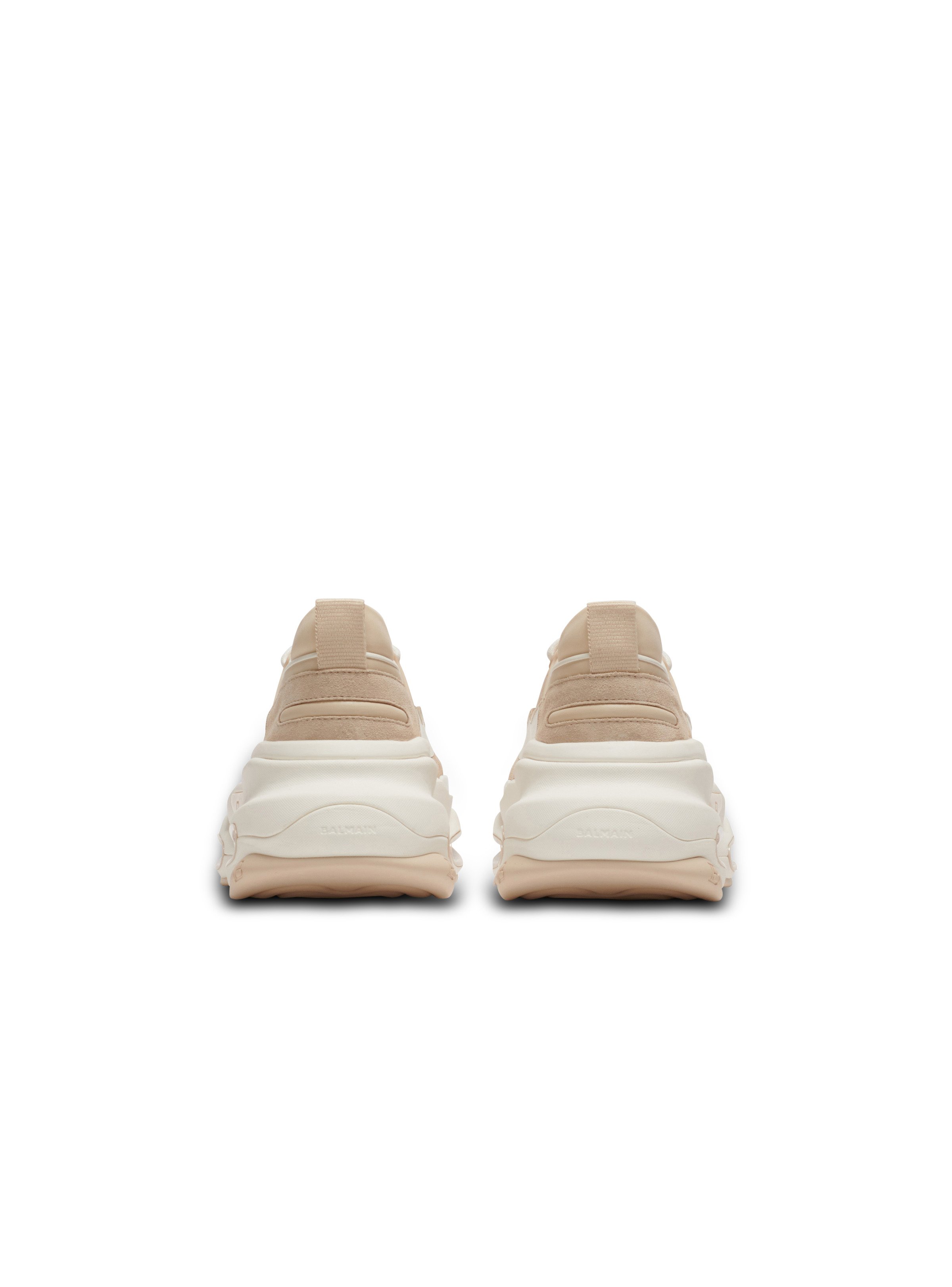 B-Bold low-top trainers in leather and suede - 4