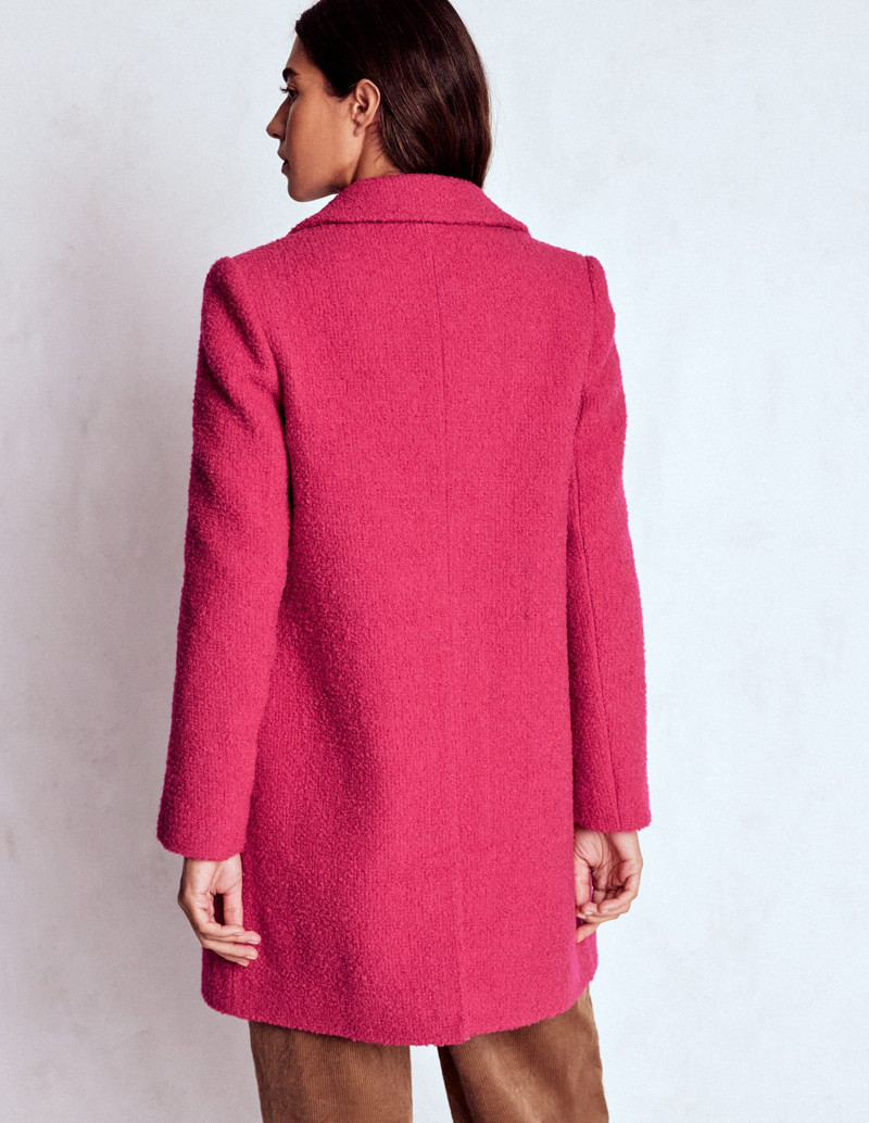 Carlisle Wool Coat-Vibrant Pink 4