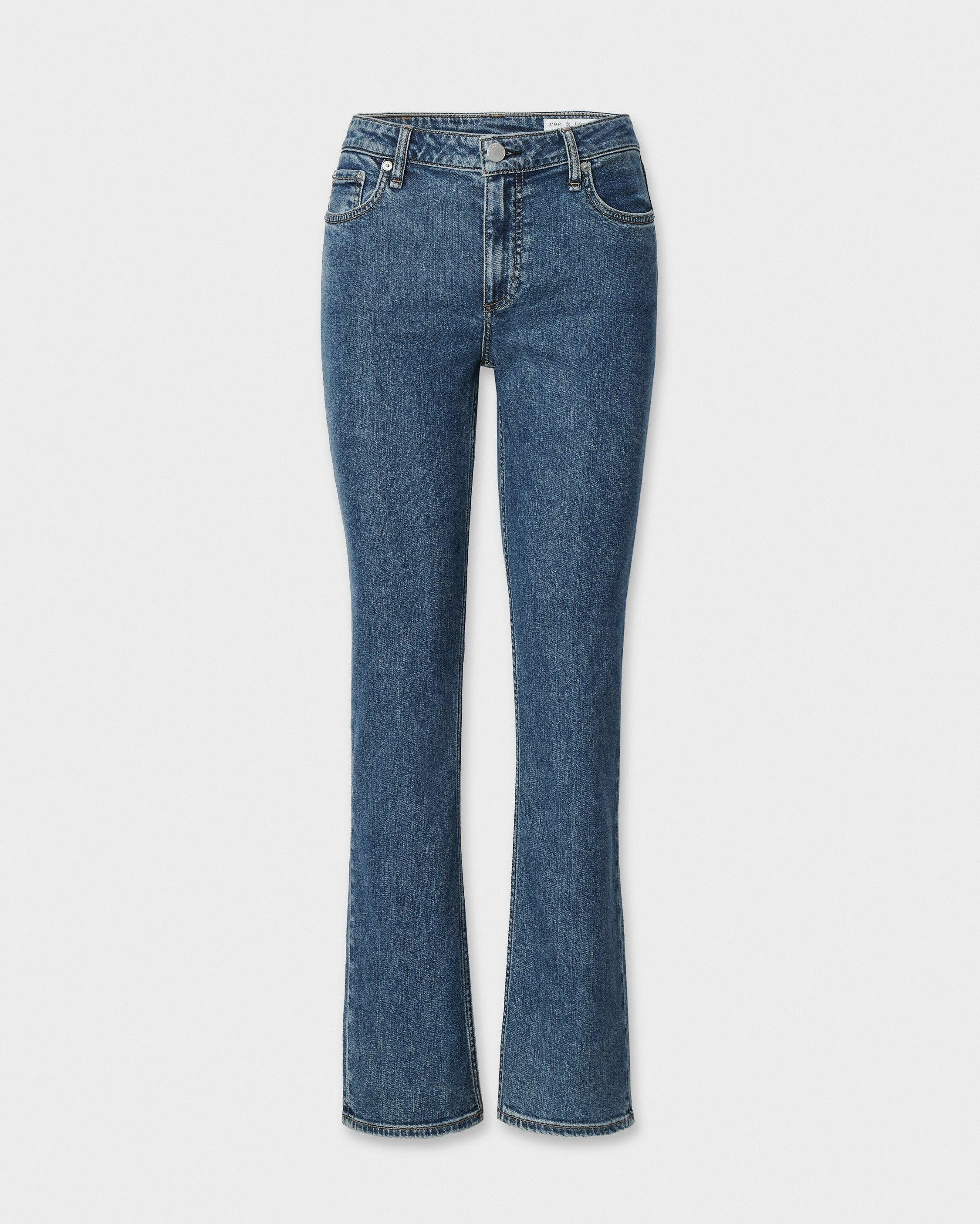 Sutton Cigarette Jean Mid-Rise in Stretch Featherweight Denim - 1