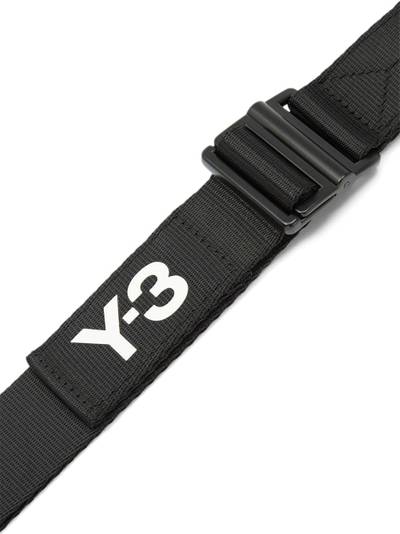 Y-3 logo-print belt outlook