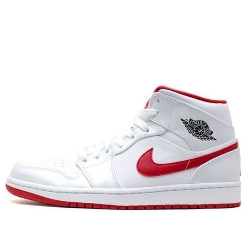 Air Jordan 1 Mid 'White Gym Red' 554724-101 - 1