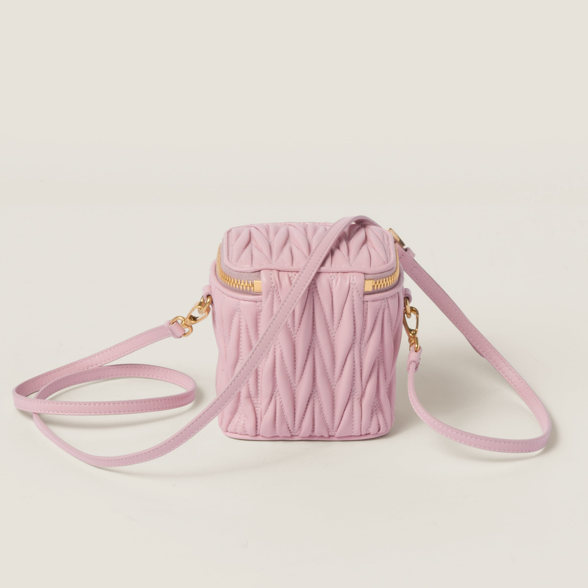 Matelassé nappa leather mini-pouch - 3