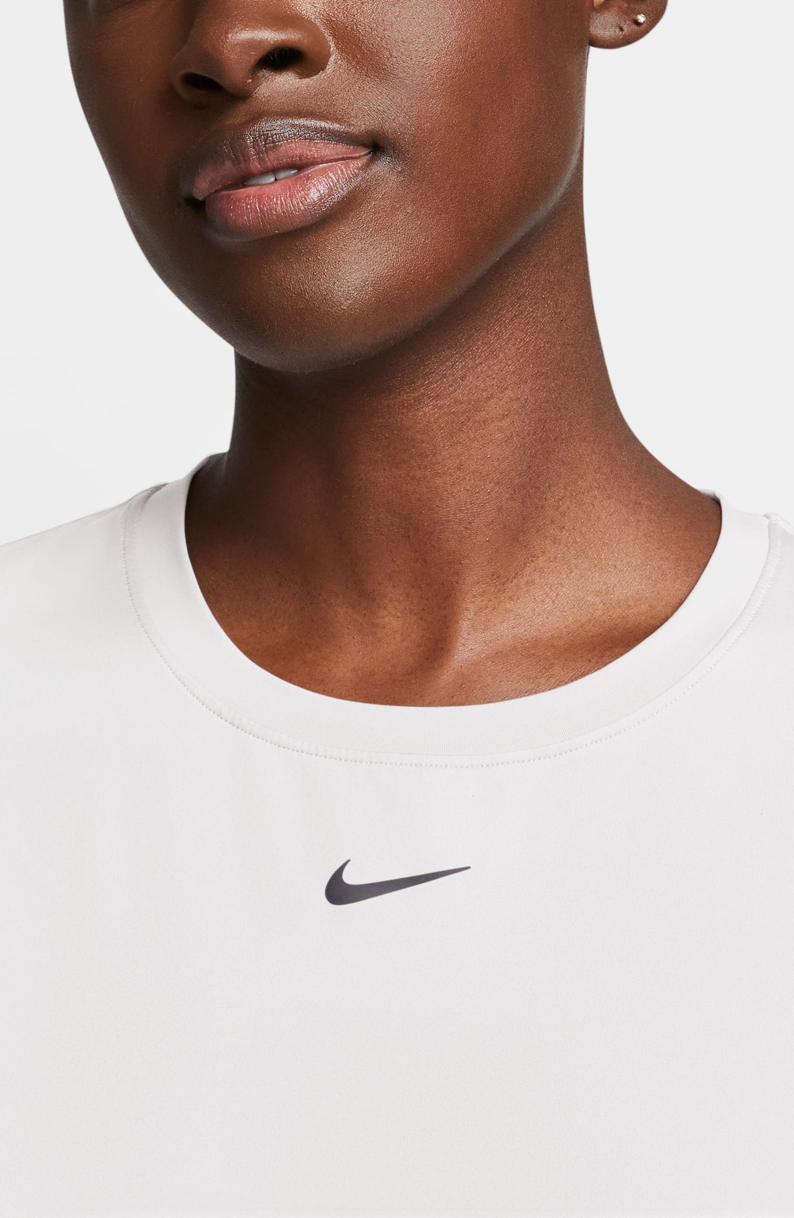 Nike One Classic Dri-FIT Training Top in White/Black at Nordstrom - 3
