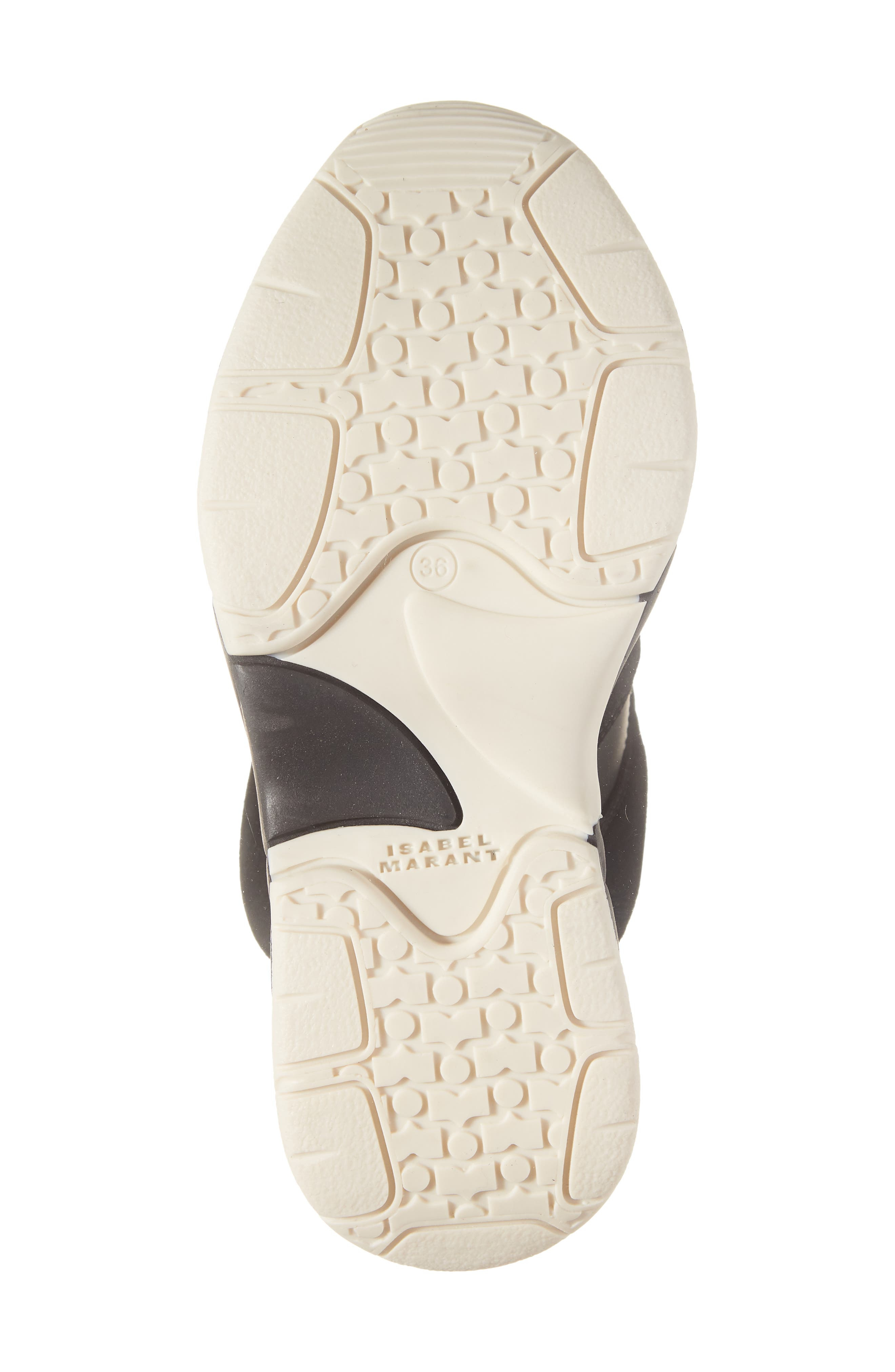 Isabel Marant Balskee Hidden Wedge High Top Sneaker in Black/White at Nordstrom - 6