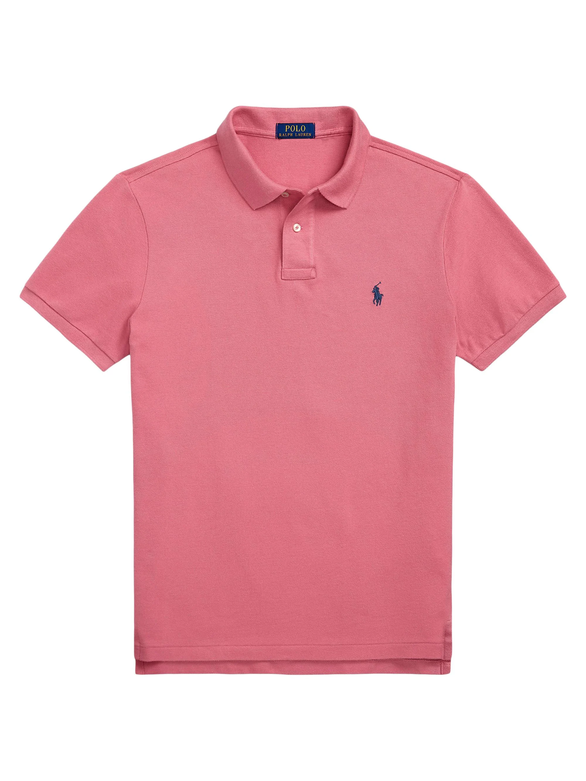 Men's Basic Mesh Knit Polo Shirt - Adirondack Berry - 1