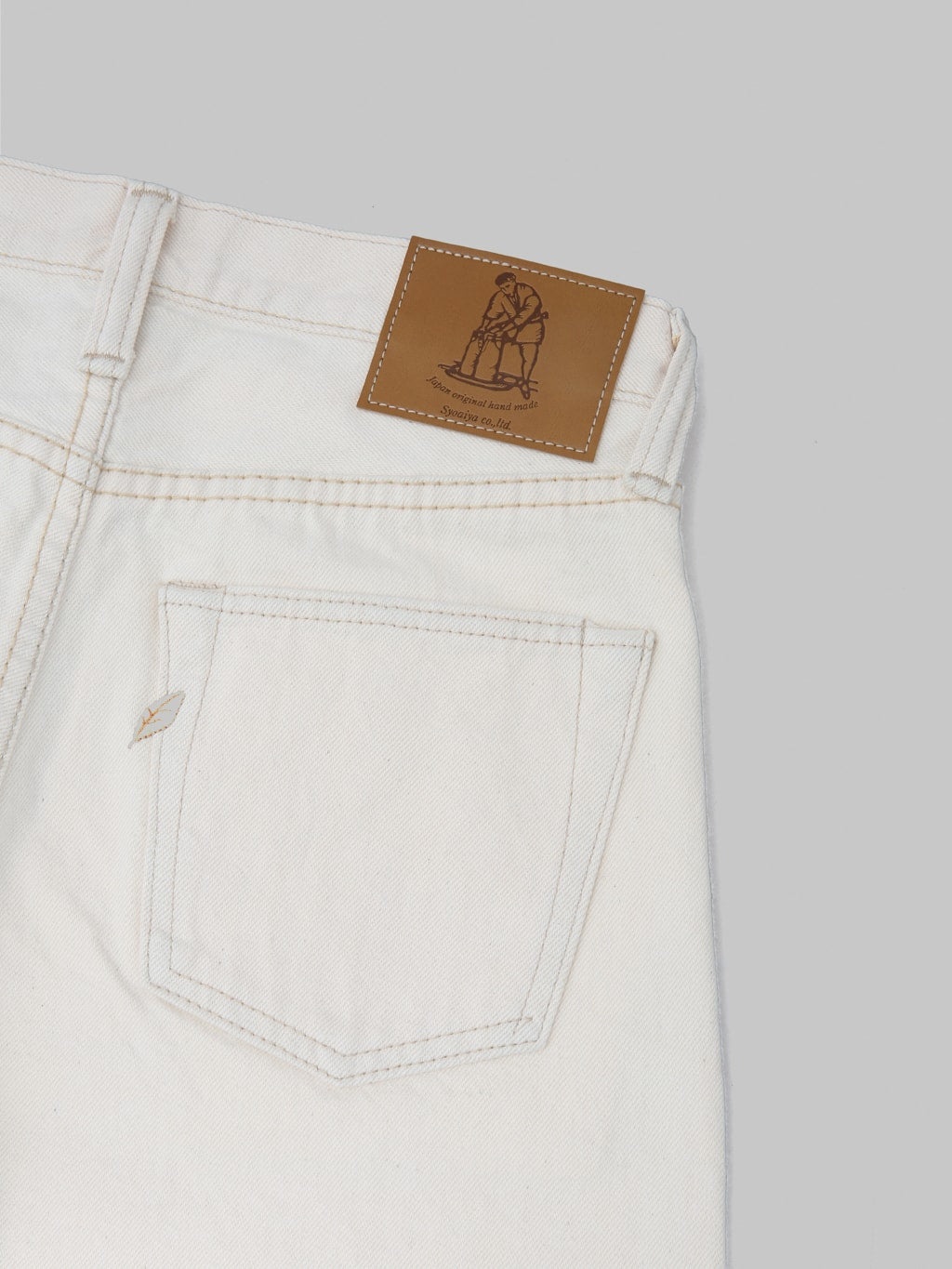 Pure Blue Japan 1172-2 14oz Ecru Denim Relaxed Tapered Jeans - 17