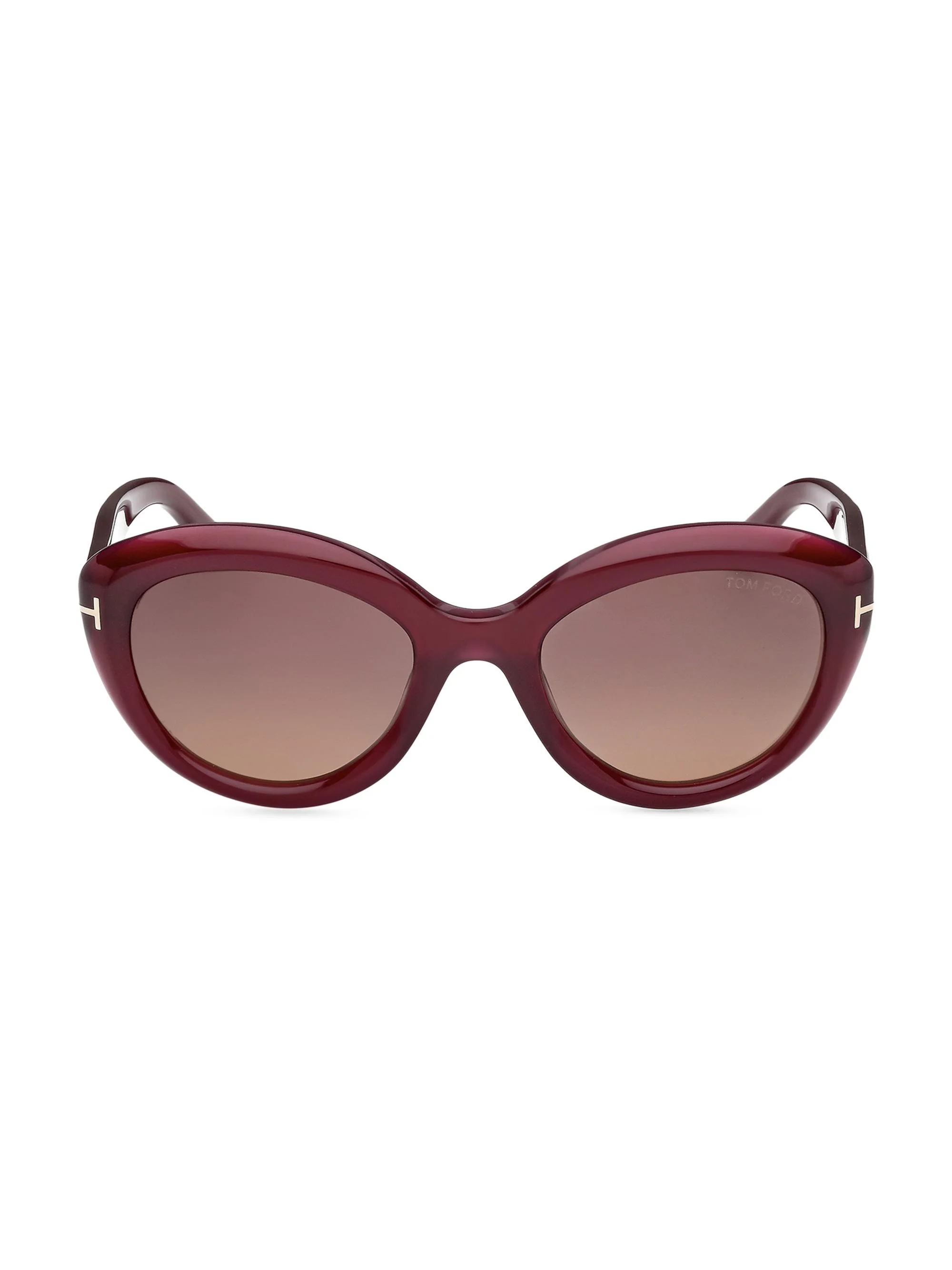 Women's Stacy 53MM Cat-Eye Sunglasses - Plum Brown - 1