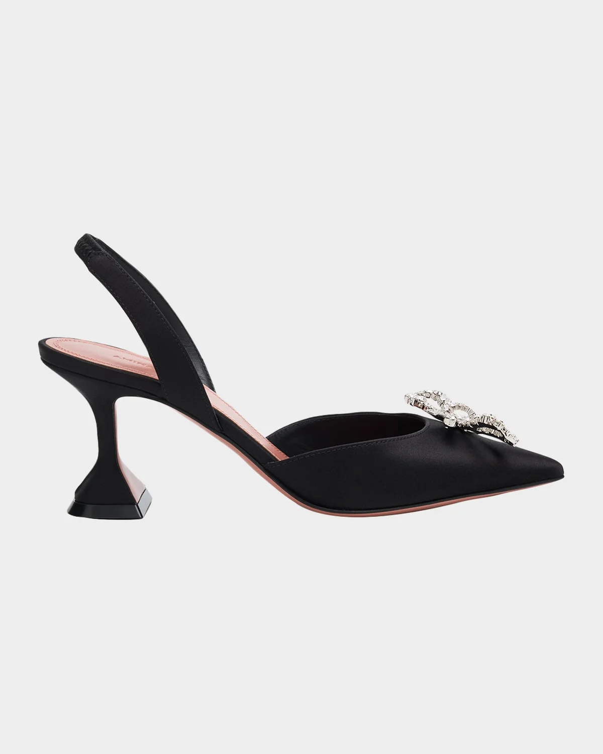 70mm Rosie Embellished Satin Slingback Pumps - 1