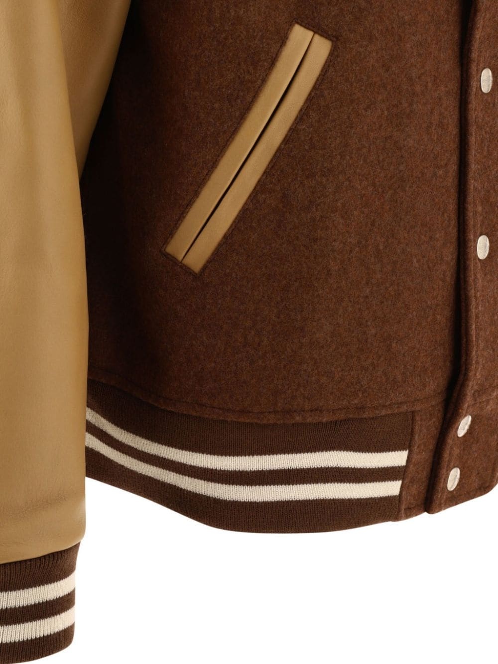 embroidered-logo wool jacket - 4