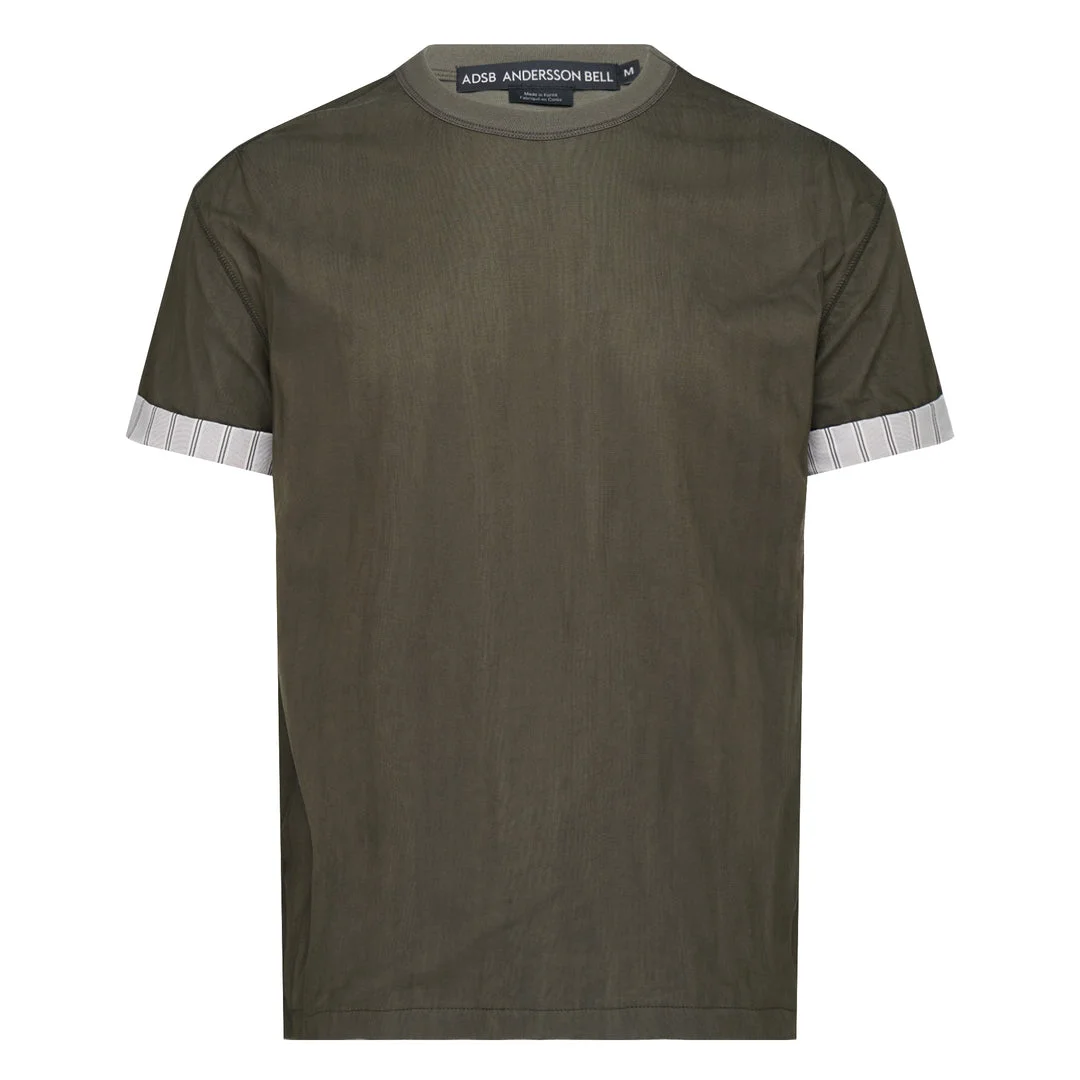 Overlay Roll-Up Cuffs T-Shirt - 1