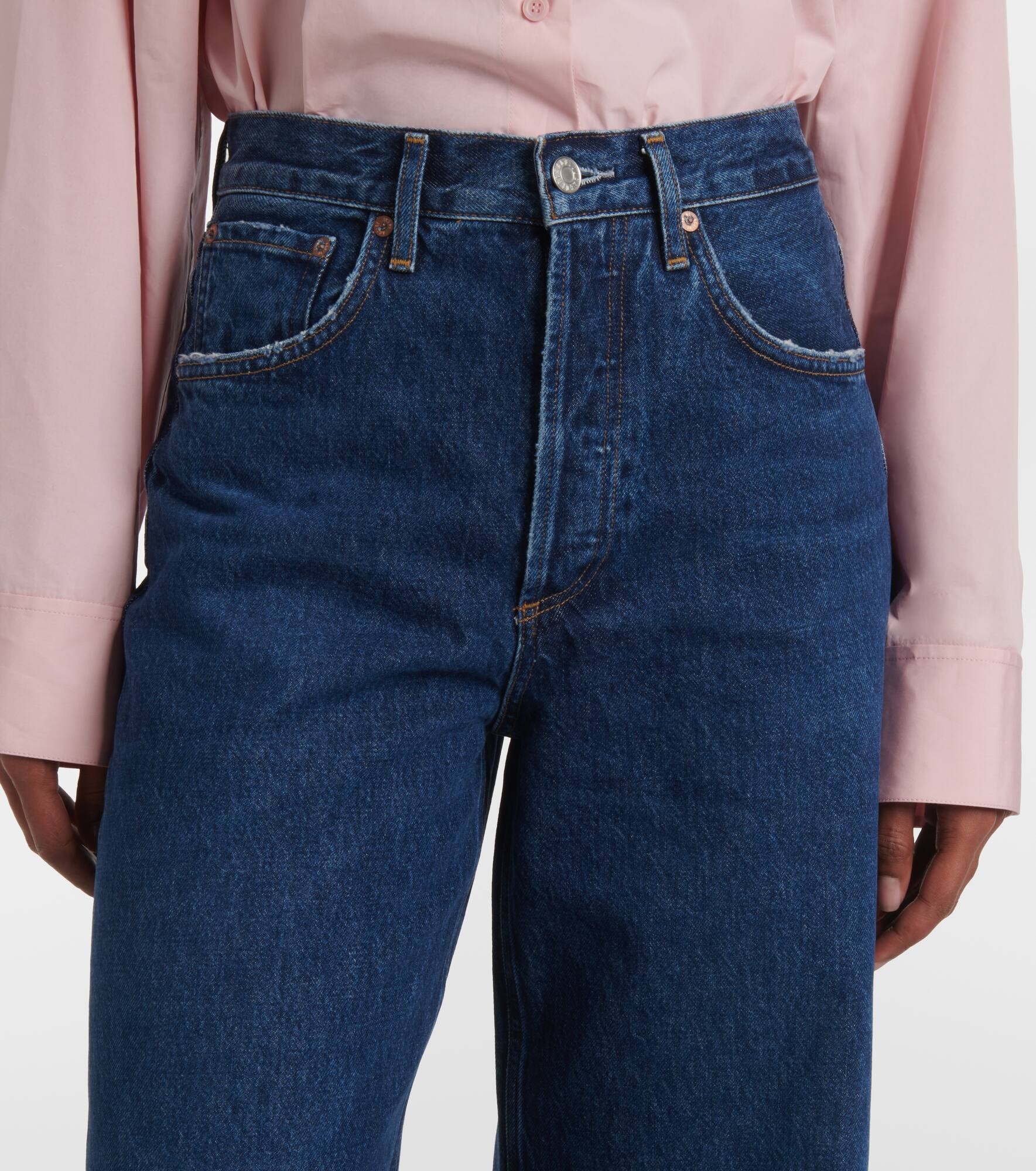 Dame Jean No Cuff high-rise wide-leg jeans - 4