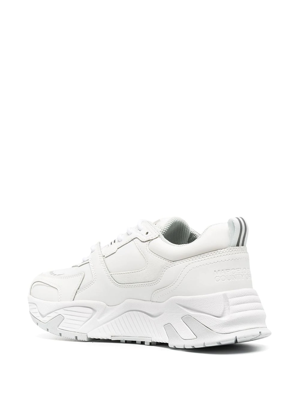 tonal panel chunky sneakers - 3