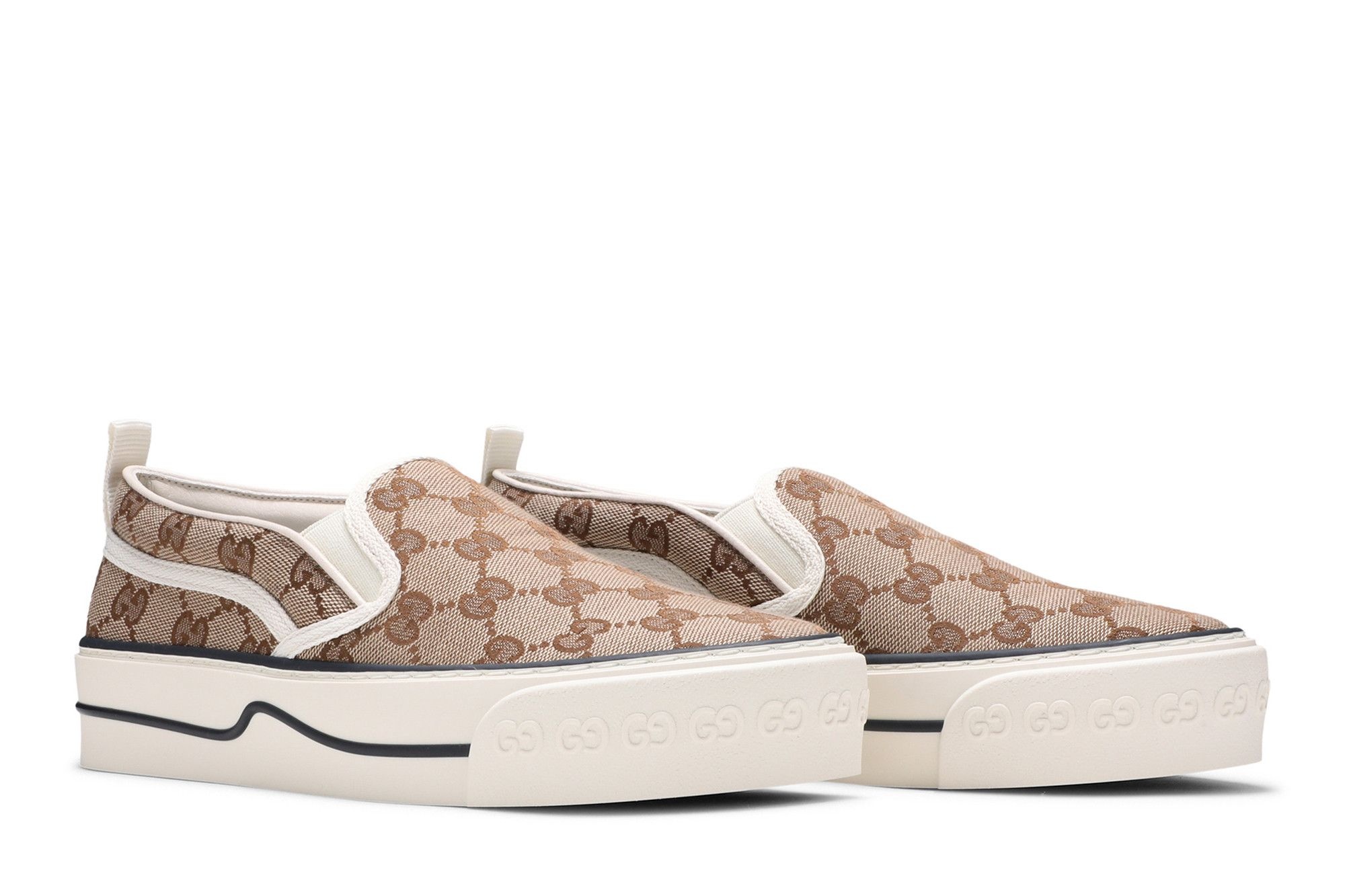 Gucci Wmns Tennis 1977 Slip-On 'Beige Ebony' - 8