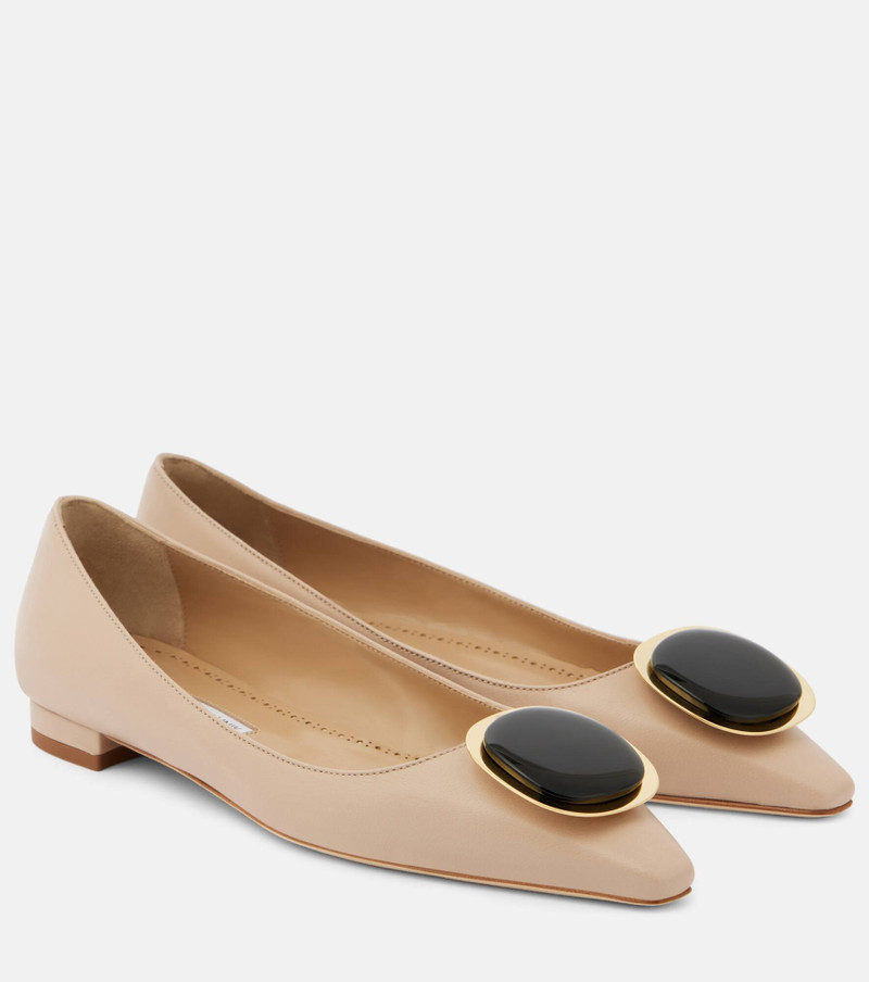Chiaran leather ballet flats 1